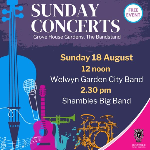 Sunday Concert 18 August Poster